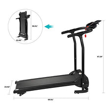 Load image into Gallery viewer, Smart 2HP Electric Folding Treadmill, 3 Levels Manual Incline Fitness Motorized Running Jogging Exercise Machine with W/PAD Holder, Hand Grip Pulse Sensor for Home Gym Cardio Workout Training Indoor