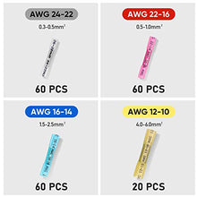 Load image into Gallery viewer, TICONN 200 PCS Heat Shrink Butt Connectors Kit, AWG 24 – 10 4 Sizes Butt Splice, Insulated Waterproof Electrical Marine Automotive Wire Crimp Terminals