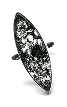 Load image into Gallery viewer, Natural Green Moss Agate 925 Solid Sterling Silver Ring Size 9