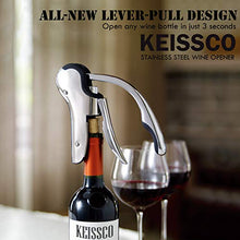 Load image into Gallery viewer, Stainless Steel Wine Opener Compact Vertical Corkscrew Wine Bottle Opener with Foil Cutter