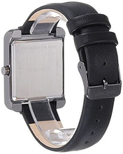 Load image into Gallery viewer, Nine West Women Japanese Quartz Dress Watch with Faux Leather Strap, Black, 18 (Model: NW/2117GYBK)