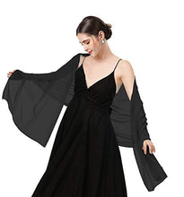 Load image into Gallery viewer, Shawls Scarves Wraps For Dresses Soft Chiffon Scarf Wedding Stole For women (Green, Length(79") Width(19"))
