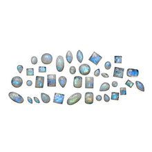 Load image into Gallery viewer, Natural 7mm Round Shape Rainbow Moonstone Stud Earrings 925 Silver Plated Handmade Stud Earrings Jewelry For Women