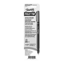 Load image into Gallery viewer, Sharpie Felt Tip Pens, Fine Point, Black, 2 Count