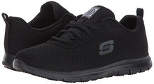 Load image into Gallery viewer, Skechers Work Ghenter - Bronaugh Black Mesh/Water/Stain Repellent Treatment 8.5