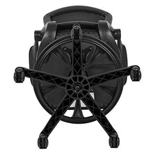 Load image into Gallery viewer, Flash Furniture Mid-Back Black Mesh Ergonomic Drafting Chair with Adjustable Foot Ring and Flip-Up Arms