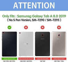 Load image into Gallery viewer, BMOUO for Samsung Galaxy Tab A 8.0 Case 2019 SM-T290/T295, Tab A 8.0 2019 Case with Screen Protector, Shockproof Light Weight Handle Stand Galaxy Tab A 8.0 inch 2019 Kids Case Without S Pen - Rose