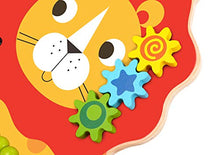 Load image into Gallery viewer, Pidoko Kids Lion Baby Walker Cart with Wheels - Wooden Activity Center Push and Pull Toy - for 1 Year Old and Up