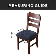 Load image into Gallery viewer, Genina Waterproof Seat Covers for Dining Room Chairs Covers Dining Chair Cover Kitchen Chair Covers (Navy Blue, 4 Pcs)