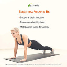 Load image into Gallery viewer, EZ Melts B6 as Pyridoxine, 50 mg, Sublingual Vitamins, Vegan, Zero Sugar, Natural Orange Flavor, 60 Fast Dissolve Tablets