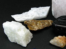 Load image into Gallery viewer, Synergy 12 Set Phenakite Moldavite Natrolite Petalite Danburite Tektite Azeztulite Scolecite Herderite Tanzanite Brookite Satyaloka 283 Gr