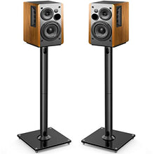 Load image into Gallery viewer, PERLESMITH Universal Floor Speaker Stands 26 Inch for Surround Sound, Klipsch, Sony, Edifier, Yamaha, Polk & Other Bookshelf Speakers Weight up to 22lbs - 1 Pair