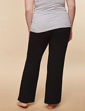 Load image into Gallery viewer, Motherhood Maternity Women's Maternity Active Secret Fit Belly Boot Cut Yoga Pant, Black, Small