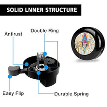 Load image into Gallery viewer, ZYCCW Customized Design Bike Bicycle Bell, Loud Long Crisp Clear Sound for Adults Kids Mountain Road Bike BMX Electric Bike (Evil Eye)
