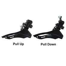 Load image into Gallery viewer, NKLC Front Bike Derailleurs, FD-TZ30 Pull-Down/Pull-Up 18/21 Speed Front Dialer, Bicycle Parts, Bicycle Accessories, Front Derailleur(Pull-Up,Black)