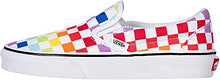 Load image into Gallery viewer, Vans Unisex Authentic Skate Shoe Sneaker (6 Women / 4.5 Men M US, (Checkerboard) Rainbow/True White 7267)