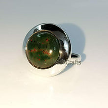 Load image into Gallery viewer, 925 Sterling Silver Blood Stone Ring, Blood Stone Jewelry, Silver Ring, Red Stone Ring,Natural Blood Stone Women's Ring, Genuine Gemstone Women's Ring, Gift For Mom, Wife Sister, Gift For Her