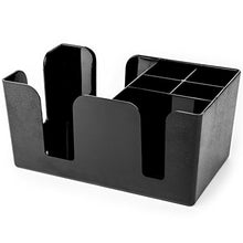 Load image into Gallery viewer, Bar Napkin & Utensil Caddy - 6 Compartment Organizer for Holding Restaurant Beverage Supplies, Cocktail Napkins & Accessories by Cocktailor