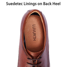Load image into Gallery viewer, Men's Dress Shoes Genuine Leather Formal Oxford Shoes for Men Wingtip Lace Up Oxford Brown