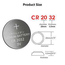 Load image into Gallery viewer, MJKAA ECR2032 3V Lithium Coin Cell Battery CR2032 (100 Pack)