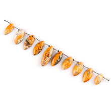 Load image into Gallery viewer, Natural Bumble Bee Stone, Jasper Crystals Gemstones DIY Jewelry Making Project Supply, Energy Chakra Healing Crystals, Tear Mini Mala Strand, Mother's Day Special