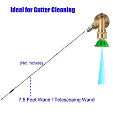 Load image into Gallery viewer, Tool Daily Pivoting Coupler for Pressure Washer Tips, Gutter Cleaner Attachment, 1/4 Inch Quick Disconnect, 240 Degree, 4500 PSI
