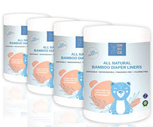 Load image into Gallery viewer, Disposable Cloth Bamboo Diaper Liners –Fragrance Free, Chlorine Free & Eco-Friendly , Flushable Biodegradable Reusable Liners for Cloth Diaper - 100 Sheets per roll