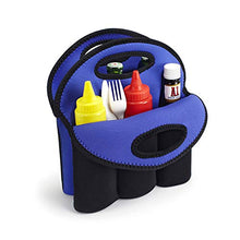 Load image into Gallery viewer, BUILT Six-Pack Soft-Grip Insulated Neoprene Beer Bottle Carrier Tote Black 6P-BLK