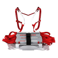 Load image into Gallery viewer, PetGirl Retractable 5 or 6 Story Fire Escape Ladder Portable Emergency Escape Ladder 50 Feet with Anti-Slip Rungs