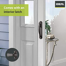 Load image into Gallery viewer, Ideal Security Door Handle with Keyed Deadbolt for Storm and Screen Doors, Matte Black (4-Piece Set)