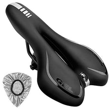 Load image into Gallery viewer, Pioneeryao Professional Bike Seat Gel Mountain Bicycle Seat with Central Relief Zone and Ergonomics Design for Men Women Universal Riding Bike Mountain Bike (Black)
