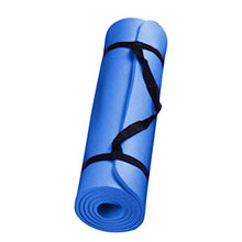 Load image into Gallery viewer, IUHI Yoga Mat All Purpose Non-Slip Exercise Yoga pad with Carrying Strap,Durable Fitness,Pilates,Lose Weight Mats-Colorful (Blue)
