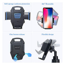 Load image into Gallery viewer, Car Cup Holder Phone Mount, Adjustable Automobile Cup Holder Smart Phone Cradle Car Mount with a Flexible Long Neck Compatible for Cell Phones iPhone Xs Max/X/8/7 Plus/Galaxy and All Smartphones