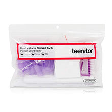 Load image into Gallery viewer, Teenitor Nail Polish Gel Remover Tools Kit with Nail Clips Nail Remover Pads Cuticle Pusher Nail Brushes Nail File Grits 120/180 Buffer Block Grits 400/4000, 6 Pack