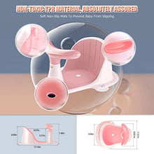 Load image into Gallery viewer, Baby Bath Seat Infant Bath Seat Baby Bathtub Seat for Baby Sitting Up in The Tub Toddler Bath Seat 6 to 18 Months Baby Shower Seat Baby Bath Chair with Non-Slip Mat Toys Backrest Suction Cups(Pink)
