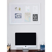 Load image into Gallery viewer, White Cork Board with White Wood Frame, 30" x 20" | Bulletin Board | Pin Board | Memo Board | Corkboard | Vision Board Supplies | Cork Board | Cork Board Bulletin Board | Cork Boards | Bulletin Boards