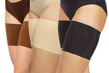 Load image into Gallery viewer, Bandelettes Original Patented Elastic Anti-Chafing Thigh BandsPrevent Thigh Chafing - Black Unisex 6", Size E (XX-Large)