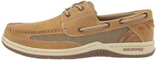 Load image into Gallery viewer, Margaritaville Men's Anchor Lace Boat Shoe, Light Tan, 10W Wide US