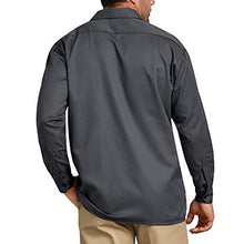 Load image into Gallery viewer, Dickies Men's Long Sleeve Flex Twill Work Shirt, Charcoal, X-Large