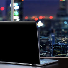 Load image into Gallery viewer, 15 15.6 inch Laptop Notebook Skin Vinyl Sticker Cover Decal Fits 13.3" 14" 15.6" 16" HP Lenovo Apple Mac Dell Compaq Asus Acer/Solid Black