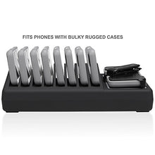 Load image into Gallery viewer, SIIG 90W Smart 10-Port USB Charging Station with Non-Slip Padded Deck and LED Ambient Light for Smartphones, Tablets, and Many Other Compatible USB Powered Devices (Black)