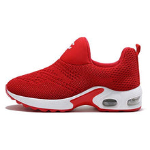 Load image into Gallery viewer, Kids Boys Girls Running Shoes Comfortable Fashion Light Weight Slip on Cushion Red, 12 Little Kid