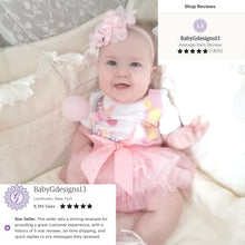 Load image into Gallery viewer, Baby Girl Pink Tutu Soft and Fluffy - Baby Girl Tutu Skirt with Diaper Cover - Infant Tutu with 2 headbands - Tutus For Girls