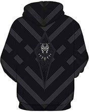 Load image into Gallery viewer, Pandolah Men's Athletic 3D Animal Cosmic Galaxy Printed Hoodies Sweatshirts(Black panther-2,XX-Large/XXX-Large)