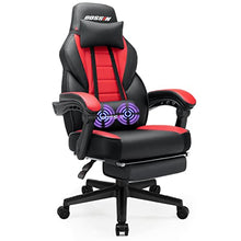 Load image into Gallery viewer, LEMBERI Video Game Chairs with footrest,Massage Gamer Chair,Big and Tall Gaming Chair 400lb Capacity,Gaming Chairs for Adults Teens,Racing Style Gaming Computer Chair with Headrest and Lumbar Support