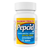 Load image into Gallery viewer, Pepcid AC Maximum Strength for Heartburn Prevention & Relief, 75 ct