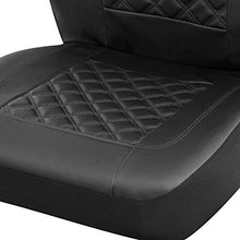 Load image into Gallery viewer, FREMONT AUTO Car Seat Covers Universal Full Set Seat Covers 8 Pieces - Airbag Compatible, Fit for 95% Cars, Trucks, SUVs (PVC Leather) (Black)
