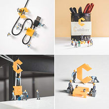 Load image into Gallery viewer, Cubiker Modern L-Shaped Computer Office Desk, Corner Gaming Desk with Monitor Stand, Home Study Writing Table Workstation for Small Spaces, Rustic