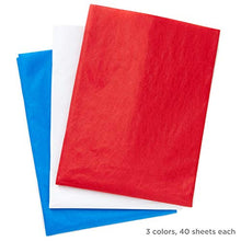 Load image into Gallery viewer, Hallmark Red, White and Blue Bulk Tissue Paper for Gift Wrapping (120 Sheets) for Gift Bags, Birthdays, Graduations, Fourth of July, Christmas, Hanukkah