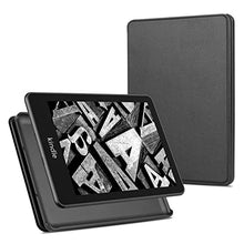 Load image into Gallery viewer, Kindle Paperwhite 2021 Case, OMOTON Kindle Cover Fits All-New Kindle (11th Generation - 2021 Release Only), Thin Light PU Leather Kindle Case with Auto Sleep/Wake Feature,Black